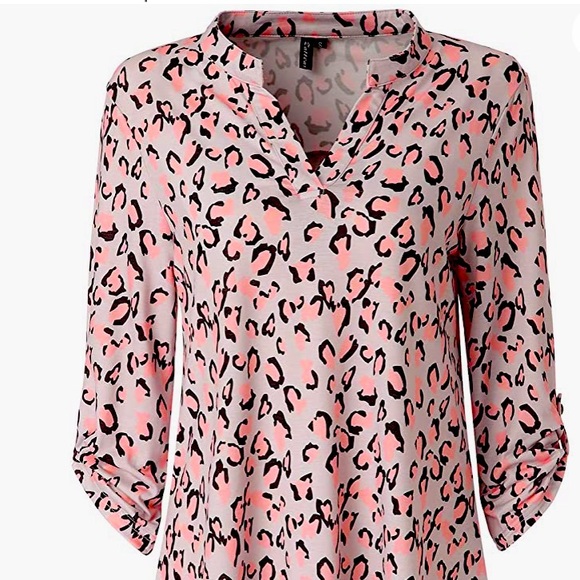 💗🐆🤎PRETTY Leopard Print Tunic Blouse - Picture 9 of 9